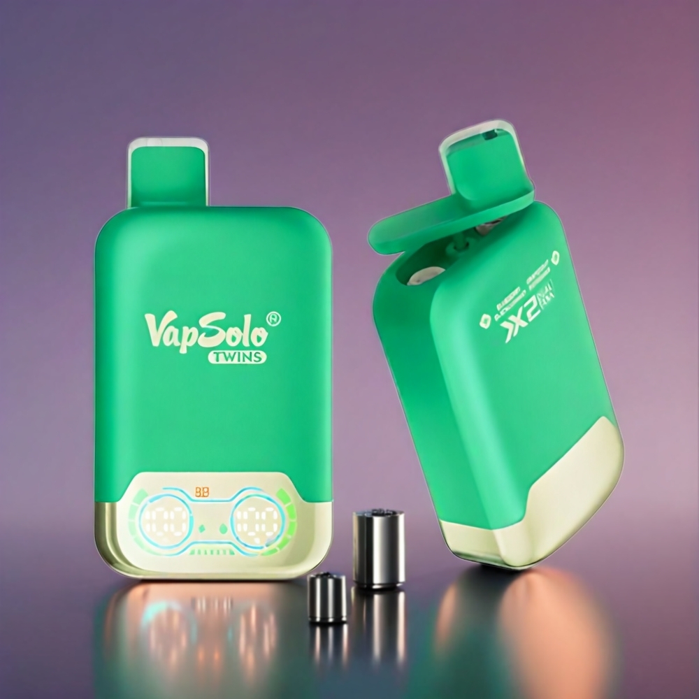 Vapsolo Twins 20000 Puffs Blåbær Solbær & Grapefrugt Forfriskende | 40ml 20mg/50mg Type-C 2-tank Engros Danmark