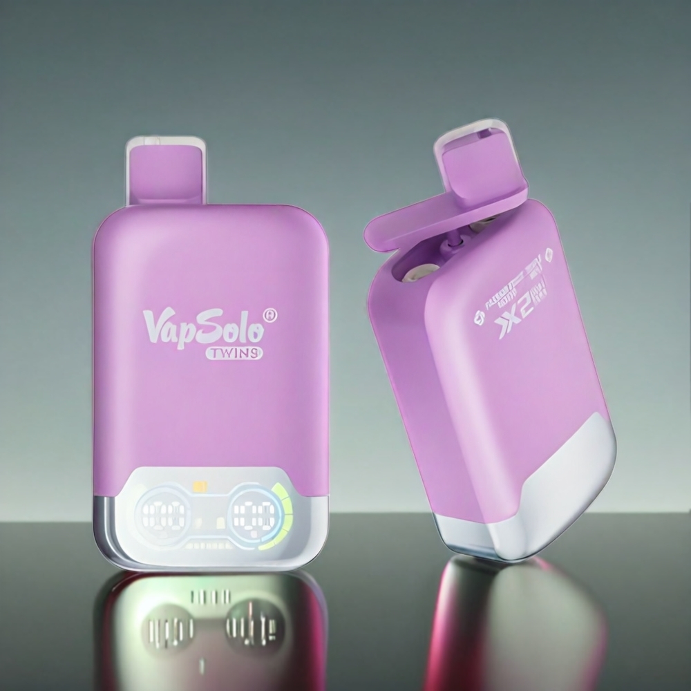 Vapsolo Twins 20000 Puffs Passionfrugt Mojito & Tredobbelt Mynte 40ml 20mg/ml 2x Type-C Engros Danmark