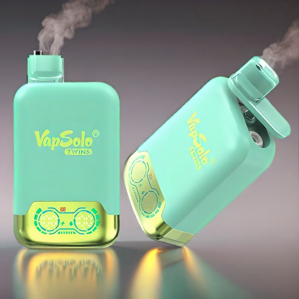 Vapsolo Twins 20000 Puffs Triple Melon & Ananas Kokos 40 ml 20mg/ml Type-C 2 Tank Engros Danmark