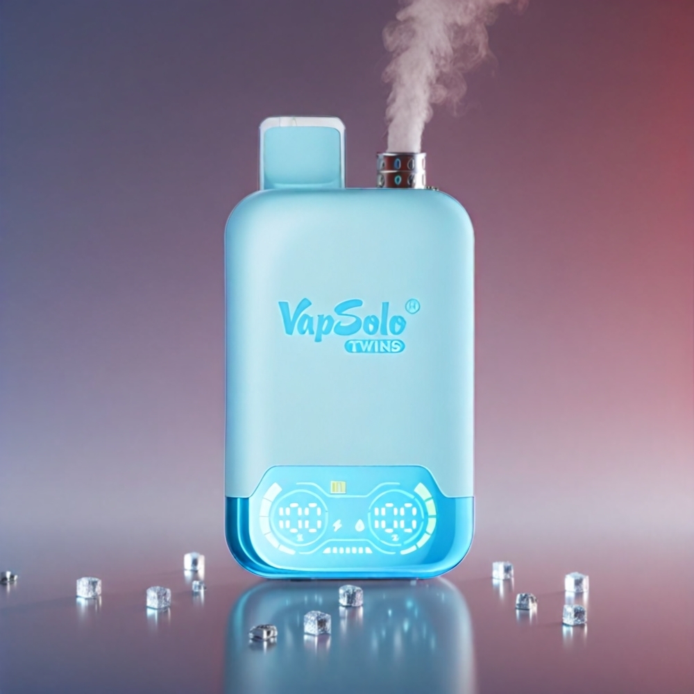 Vapsolo Twins Blåbær & Skummende Kirsebær 20000 Puffs 40 ml 20mg/ml Type-C Engros Danmark