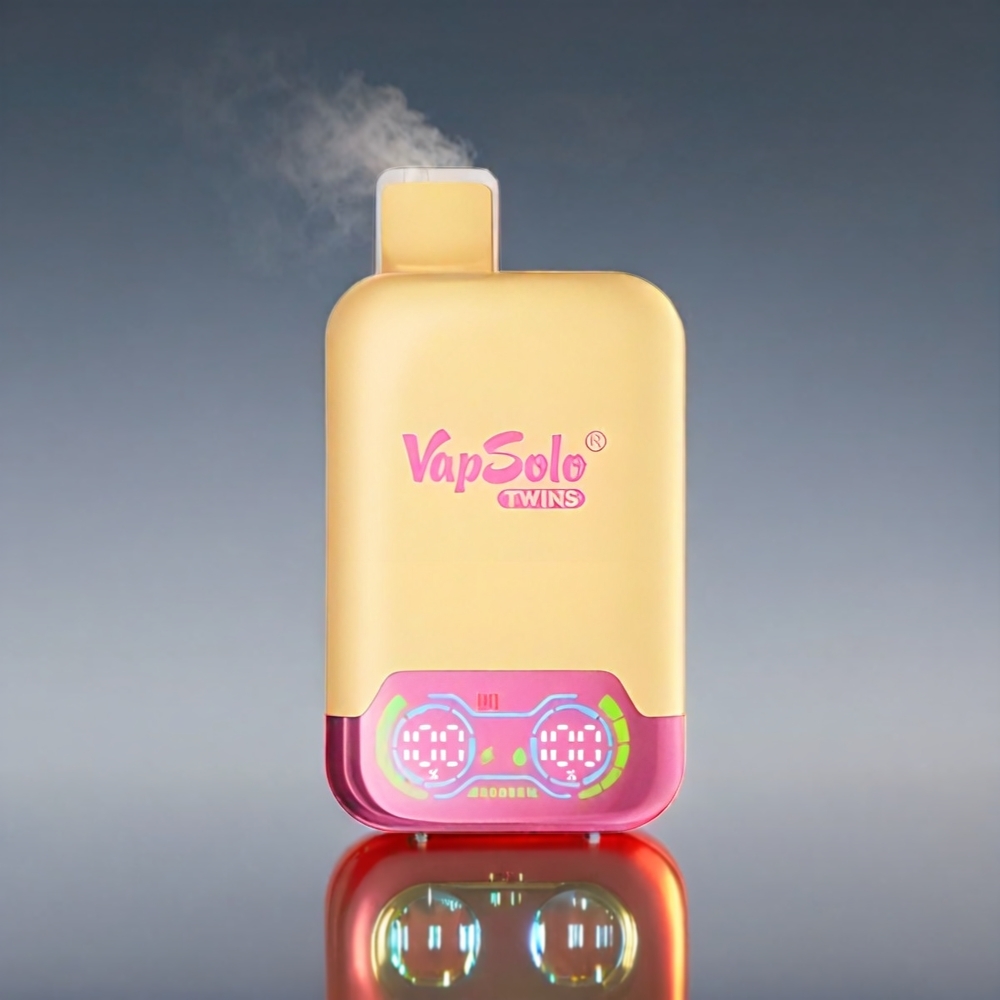 Vapsolo Twins Vandmelon & Jordbær Mango 20000 Puffs 40ml 20mg/ml Type-C 2 Tank Engros Danmark