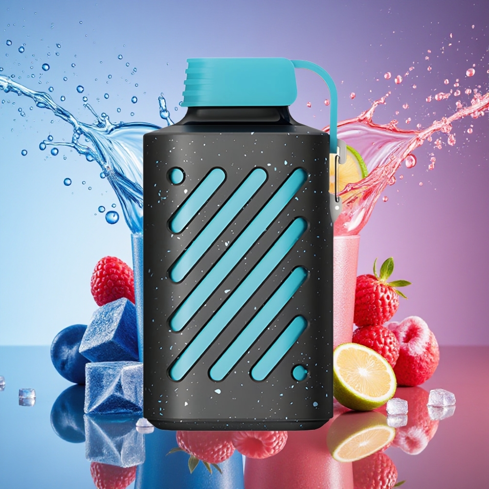 VOZOL GEAR 10000 Engangs Vape Blå Hindbær Is 10000 Pust 20 ml E-væske Kapacitet 500mAh Batteri Engros Danmark