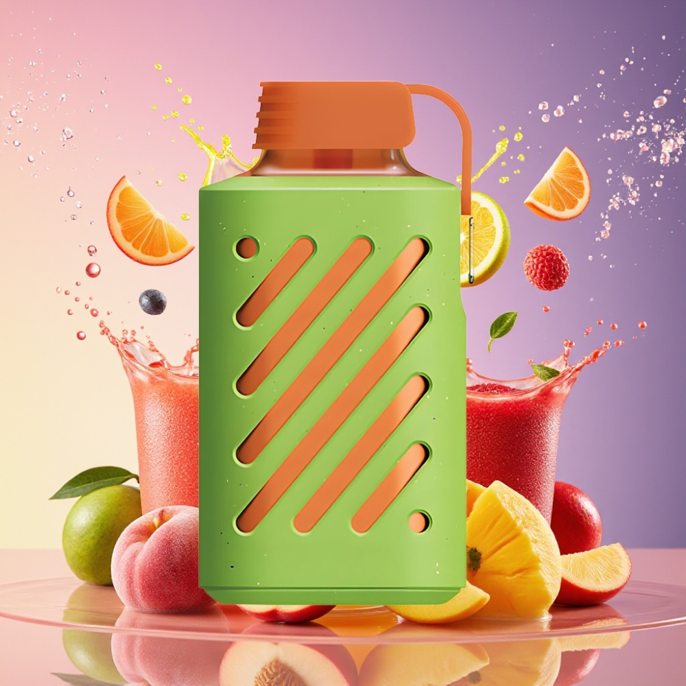 VOZOL GEAR 10000 Engangs Vape Fersken Mango Vandmelon - 10000 Pust, 20 ml E-væske, 500mAh Batteri, 20/50mg/ml Nikotin Engros Danmark