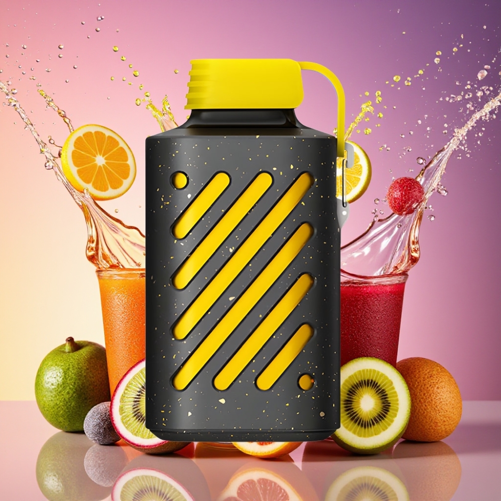 VOZOL GEAR 10000 Engangs Vape Kiwi Passionsfrugt Guava 65% PCR Materialer 20 ml E-væske Kapacitet 500mAh Batteri Engros Danmark