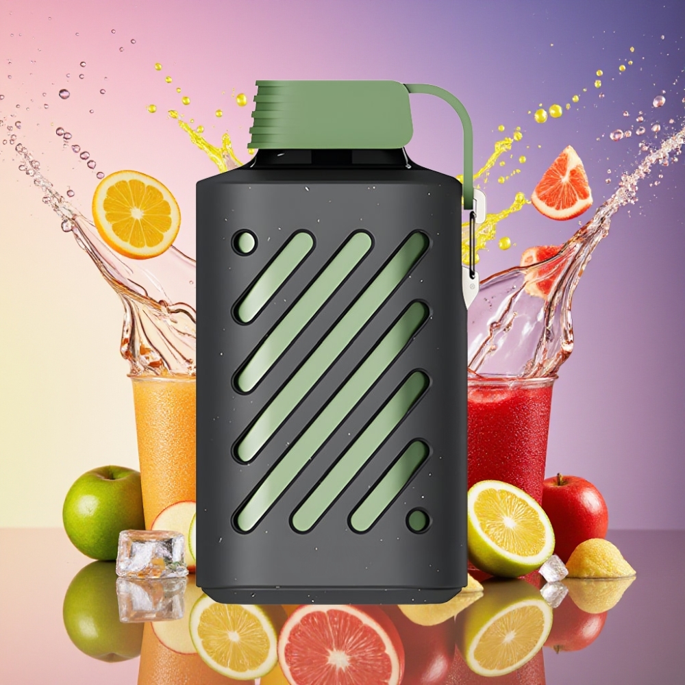 VOZOL GEAR 10000 Engangs Vape Sur Æble Is 10000 Pust 20 ml E-væske Kapacitet 50mg/ml Nikotin Engros Danmark