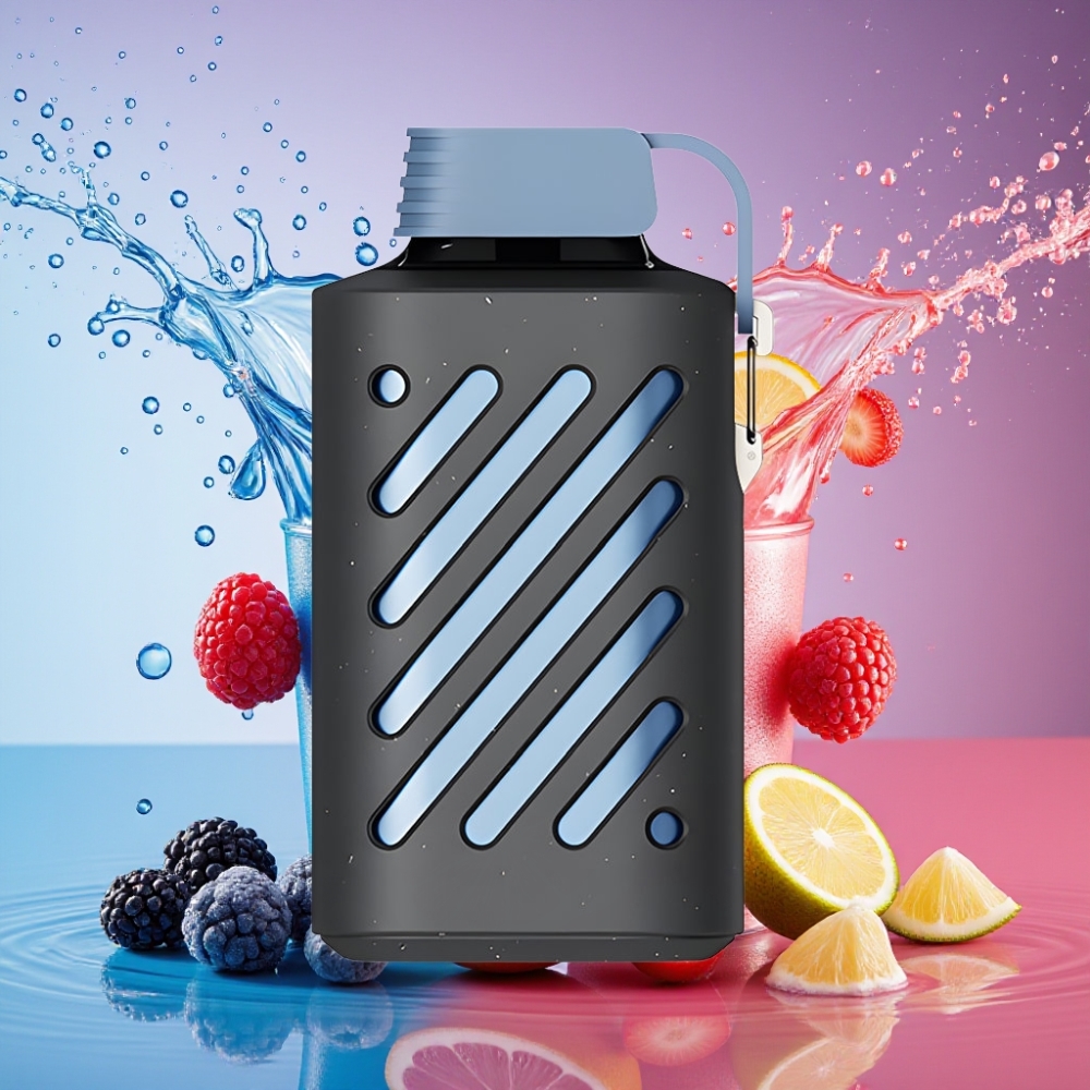 VOZOL GEAR 10000 engangs vape Blå Hindbær Citron - 10000 puff, 20 ml e-væske, 50mg/ml nikotin, 500mAh batteri, VAMT mesh coil, 65% PCR materialer Engros Danmark