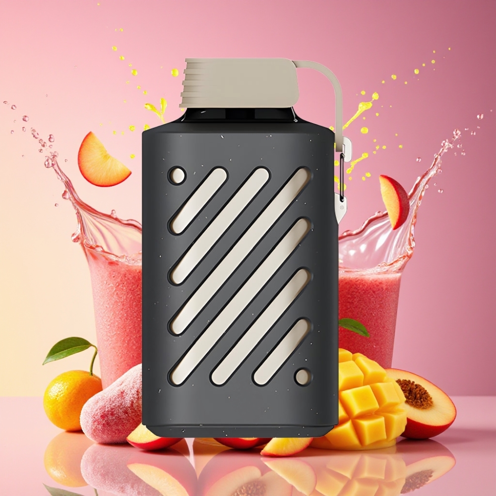 VOZOL GEAR 10000 engangs vape Fersken Mango Smoothie 10000 puff, 20 ml e-væske, 500mAh batteri, 65% PCR materialer Engros Danmark