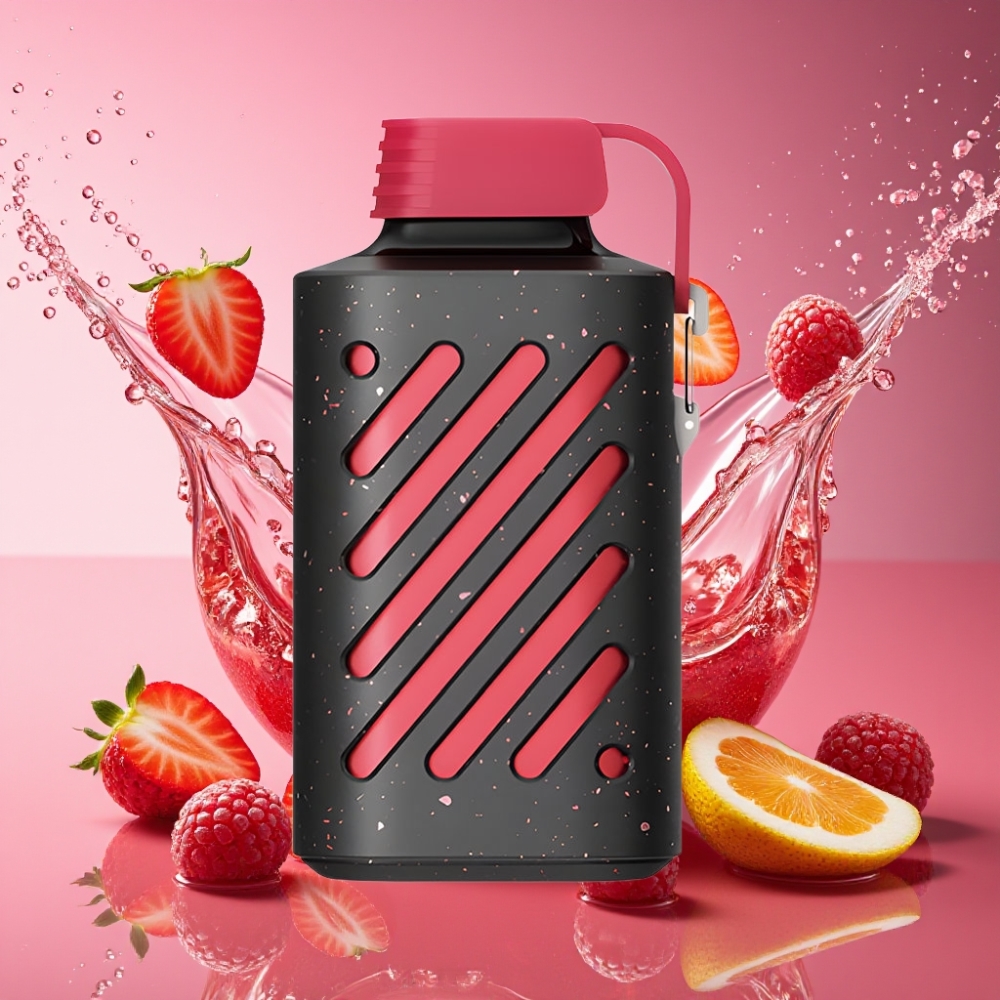 VOZOL GEAR 10000 engangs vape jordbær hindbær 10000 Puffs 20 ml E-liquid VAMT Mesh Coil 500mAh Engros Danmark