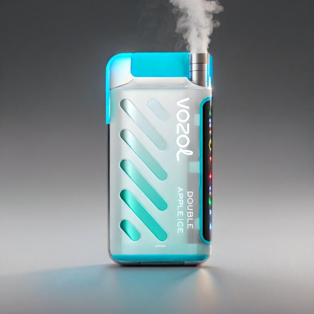 VOZOL Gear Power 20000 Puffs Dobbelt Æble med S.iL.C. Tech, Dual Mesh Coil, 20mL, 5%(50mg) + Engros Danmark