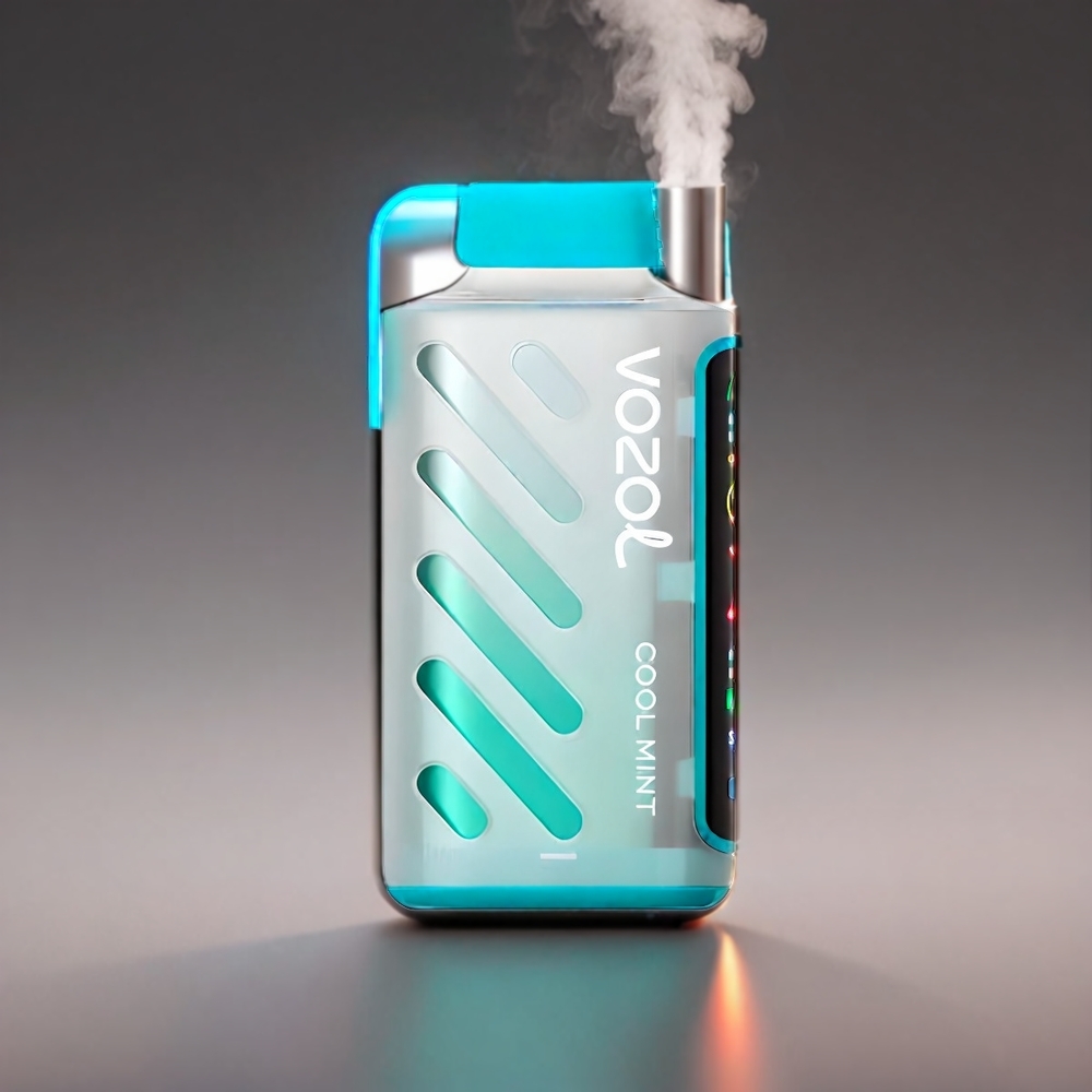 VOZOL Gear Power Dual Mesh Coil 20000 Puffs Kølig Mynte 20mL 5% Full Skærm Engros Danmark