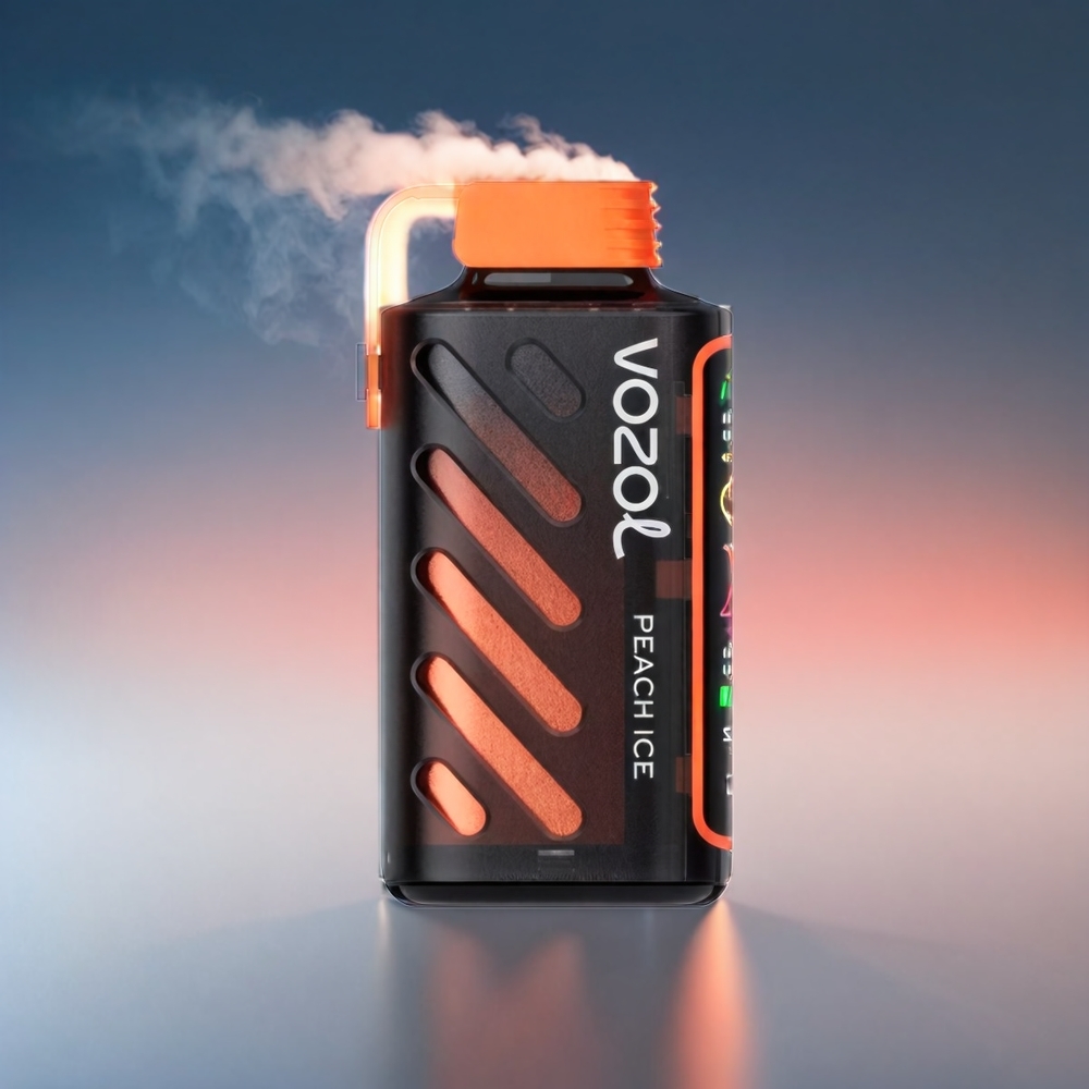 VOZOL Gear Power ECO 20000 Puffs FULL SKÆRM Dual Mesh Coil 20mL 5%(50mg) Fersken Engros Danmark