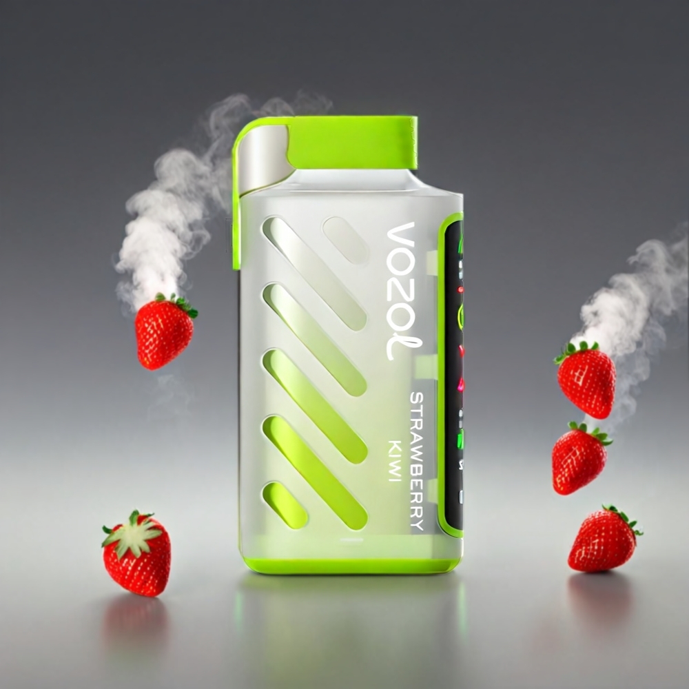 VOZOL Gear Power S.i.L.C. Tech 20000 Puffs Dual Mesh Full Display 20mL 5% Jordbær Kiwi Engros Danmark