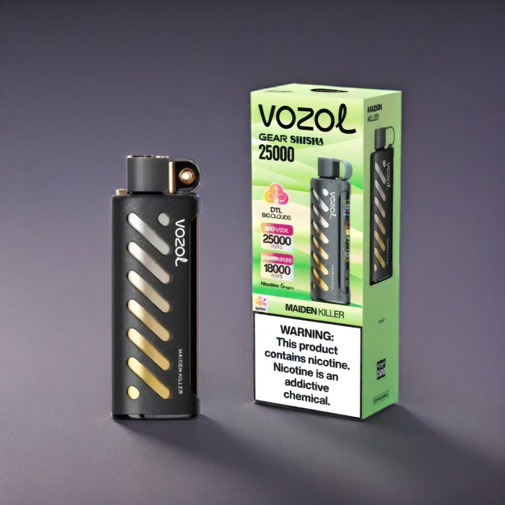 VOZOL Gear Shisha 25000 Puffs 30 Dejlige Smage S.i.L.C Tech Dual Mesh 1000mAh 3mg/ml 5mg/ml Engros Danmark