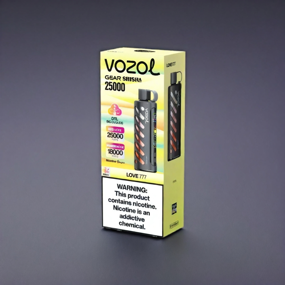 VOZOL Gear Shisha 25000 Puffs 30 Smagfulde Aromaer Dual Mesh 1000mAh 3mg/ml 5mg/ml Engros Danmark