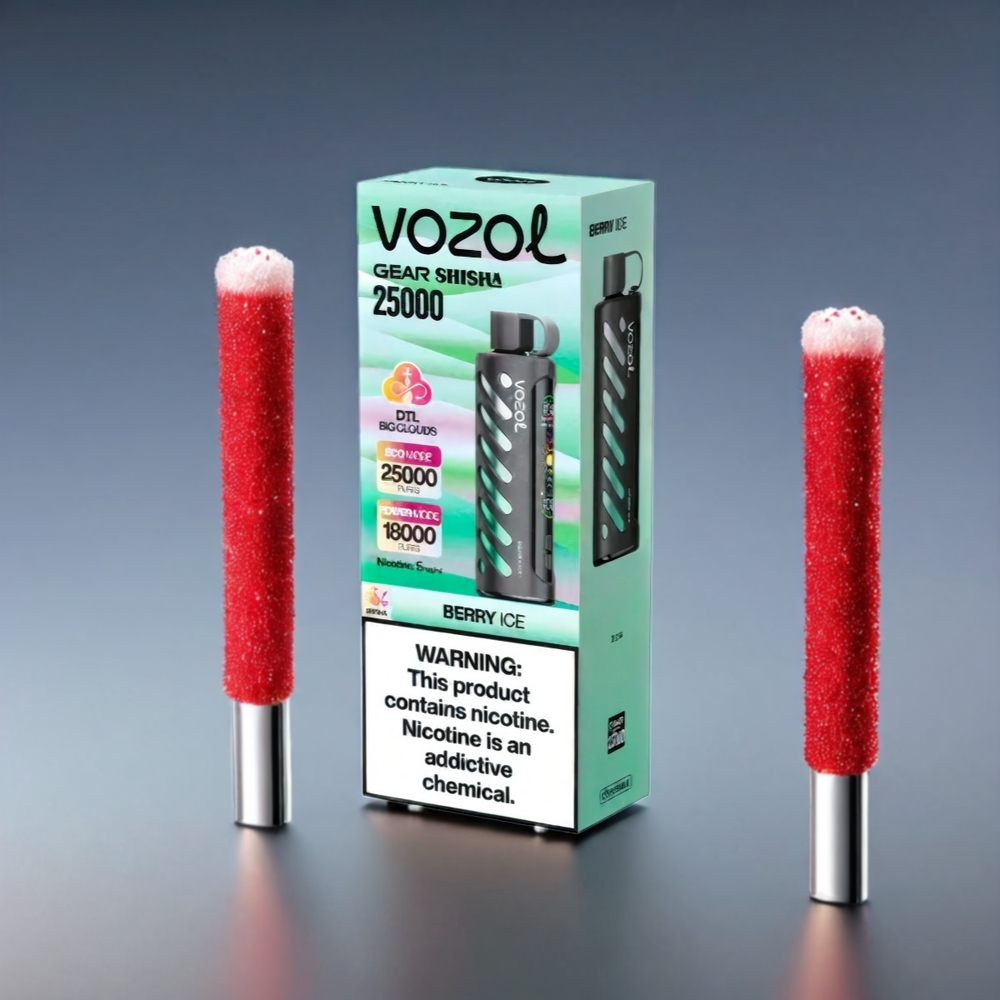 VOZOL Gear Shisha 25000 Puffs Bær Dual Mesh 1000mAh S.i.L.C Tech 3mg/ml/5mg/ml Engros Danmark