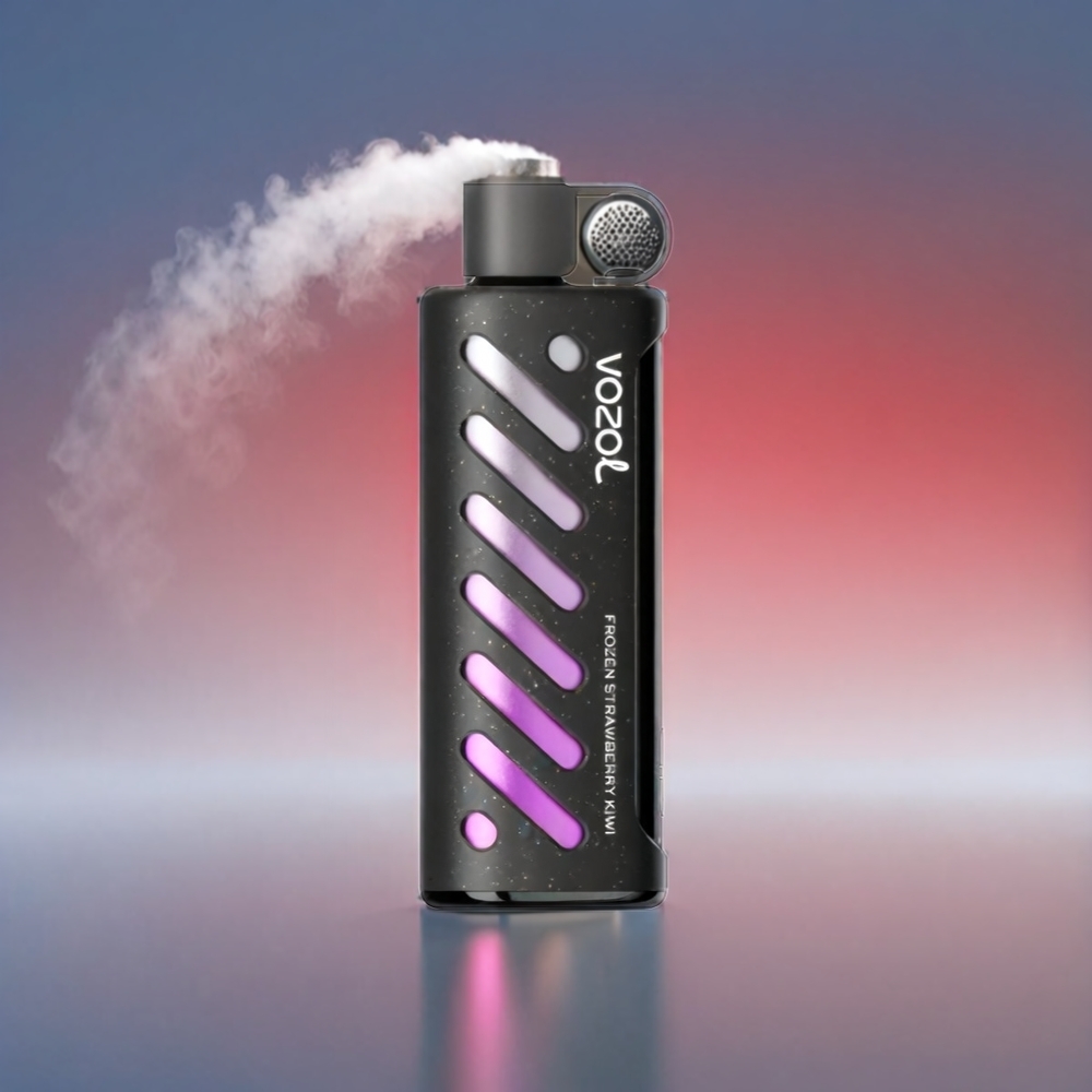 VOZOL Gear Shisha 25000 Puffs Frossen Jordbær Kiwi Dual Mesh S.i.L.C Tech 1000mAh Engros Danmark