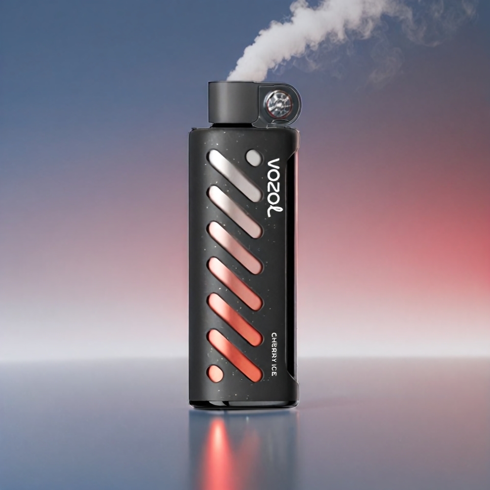 VOZOL Gear Shisha 25000 Puffs Kirsebær Dual Mesh 1000mAh 5mg/ml Engros Danmark