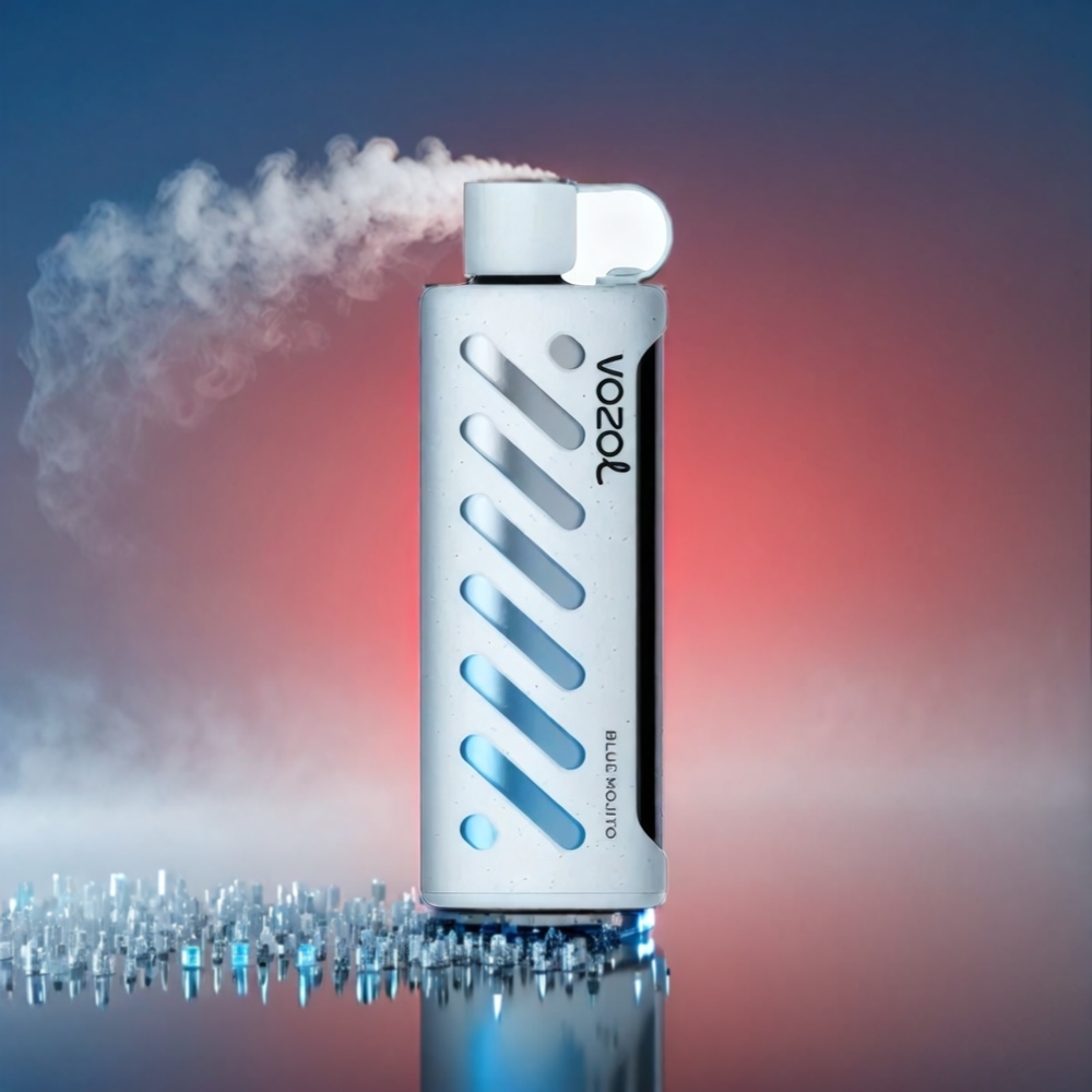 VOZOL Gear Shisha 25000 Puffs S.i.L.C Tech Dual Mesh Blå Mojito 3mg/ml-5mg/ml 1000mAh Engros Danmark