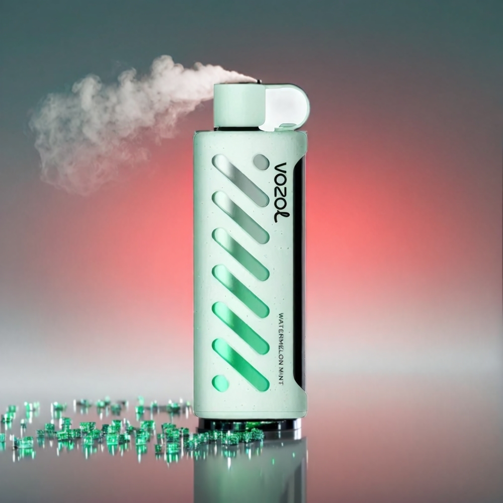 VOZOL Gear Shisha 25000 Puffs Vandmelon Mynte | Dual Mesh, 1000mAh, 3mg/5mg - Engros Danmark