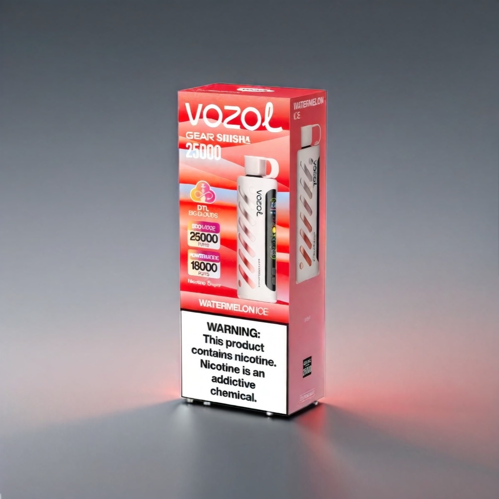 VOZOL Gear Shisha 25000 Puffs Vandmelon Smart Chip 1000mAh 3mg/ml 5mg/ml Engros Danmark