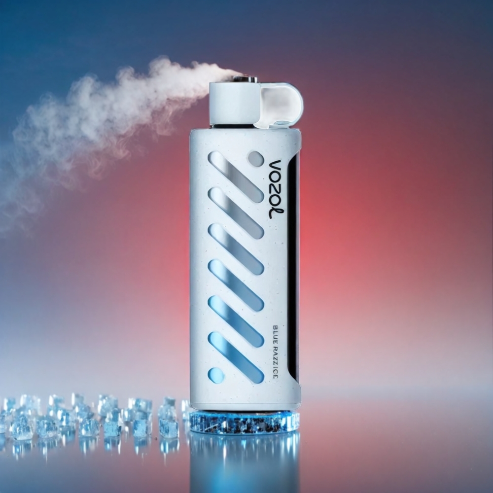 VOZOL Gear Shisha Blå Hindbær 25000 Puffs S.i.L.C Tech Dual Mesh 1000mAh 3mg/ml/5mg/ml Engros Danmark