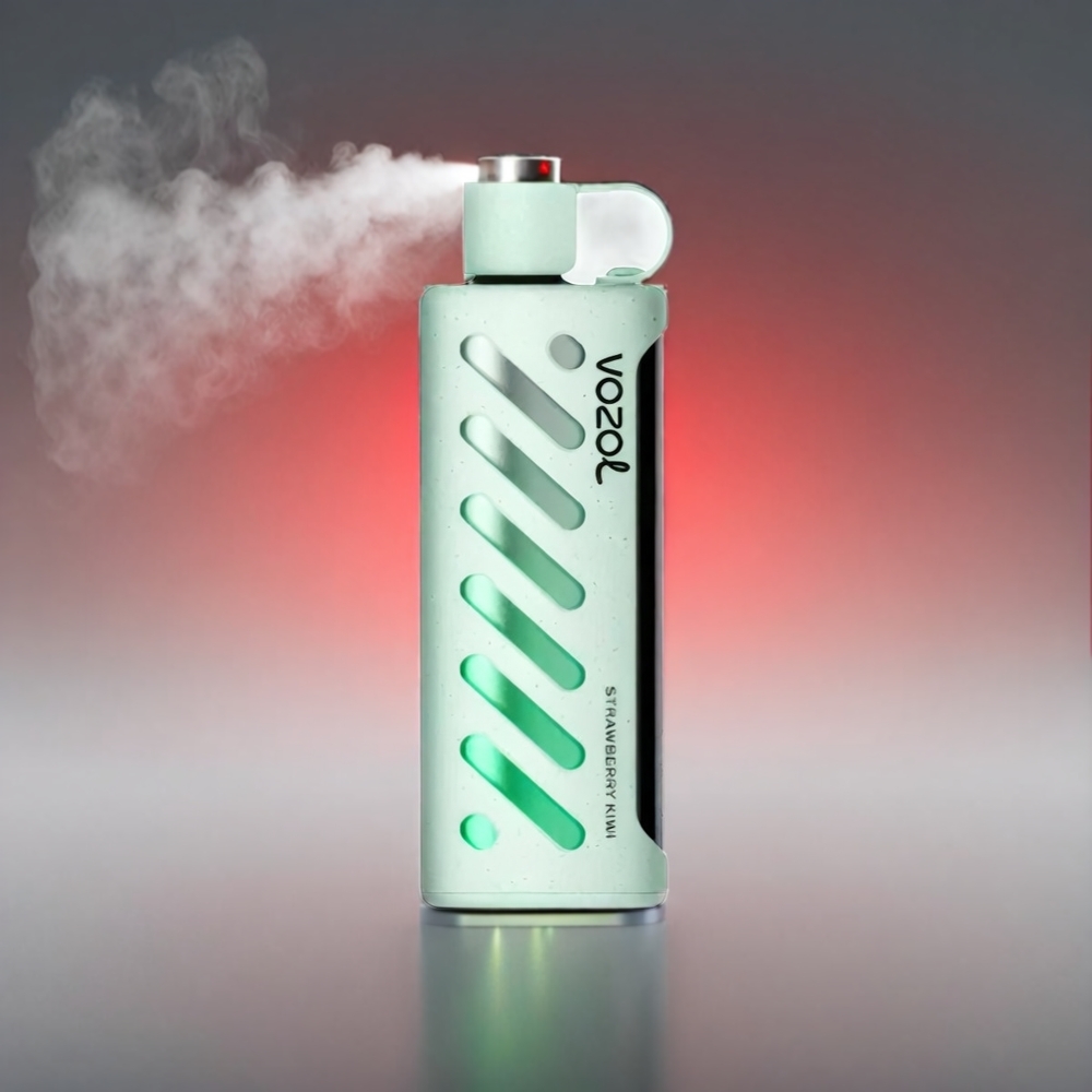 VOZOL Gear Shisha Jordbær Kiwi 25000 Puffs Dual Mesh 1000mAh S.i.L.C Tech 3mg/ml Engros Danmark