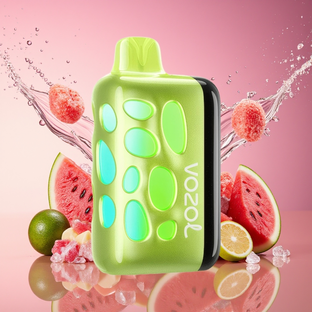 VOZOL RAVE 40000 Engangs Vape Vandmelon Bubblegum 270° Vibrant Glow Design Beat-Synced Party Mode 80% Opladning på 20 Min 1000mAh Batteri Engros Danmark