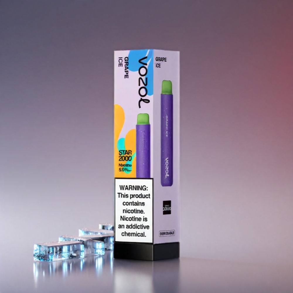 VOZOL Star 20000 Puffs 2.2'' HD Spejlskærm Dual Mesh 650mAh 0mg/20mg/50mg Vinis Engros Danmark
