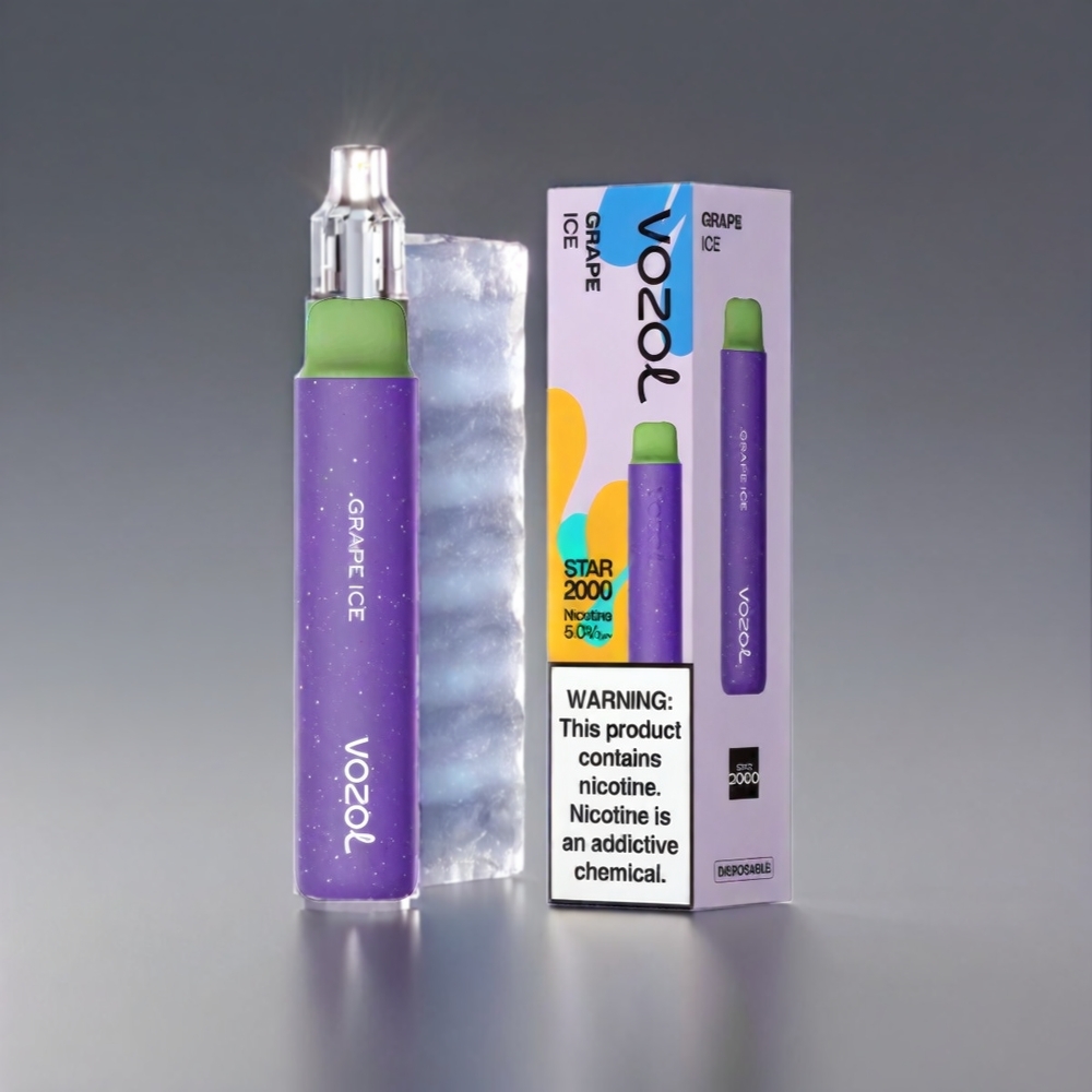 VOZOL Star 20000 Puffs 2.2'' HD Spejlskærm Dual Mesh 650mAh 0mg/20mg/50mg Vinis Engros Danmark