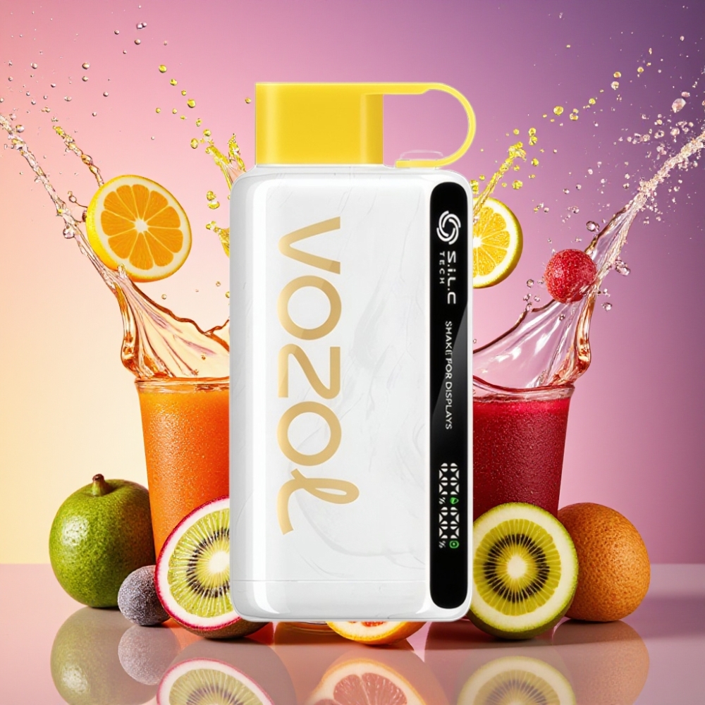 VOZOL STAR 9000/12000 Engangs Vape Kiwi Passionsfrugt Guava 650mAh 0/20/50mg/ml Nicotine Engros Danmark