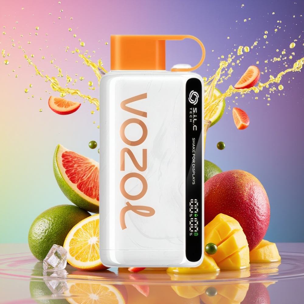 VOZOL STAR 9000/12000 Engangs Vape Mexica Mango Is Shake Display S.i.L.C TECH Mundstykke Beskyttelse 30% Hurtig Opladning 650mAh Batteri 0/20/50mg/ml Nikotin 9000/12000 Pust Engros Danmark