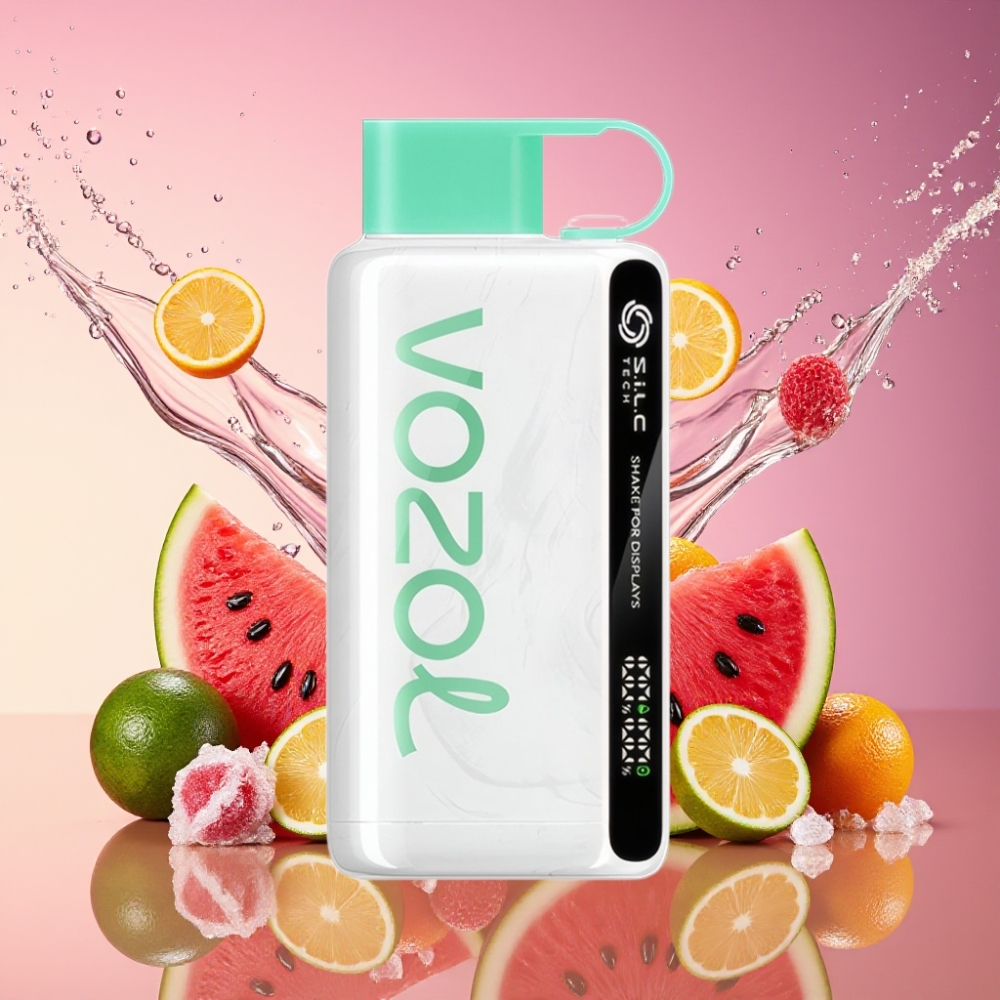 VOZOL STAR 9000/12000 Engangs Vape Vandmelon Tyggegummi Shake for Display S.i.L.C TECH 650mAh 0/20/50mg/ml Engros Danmark