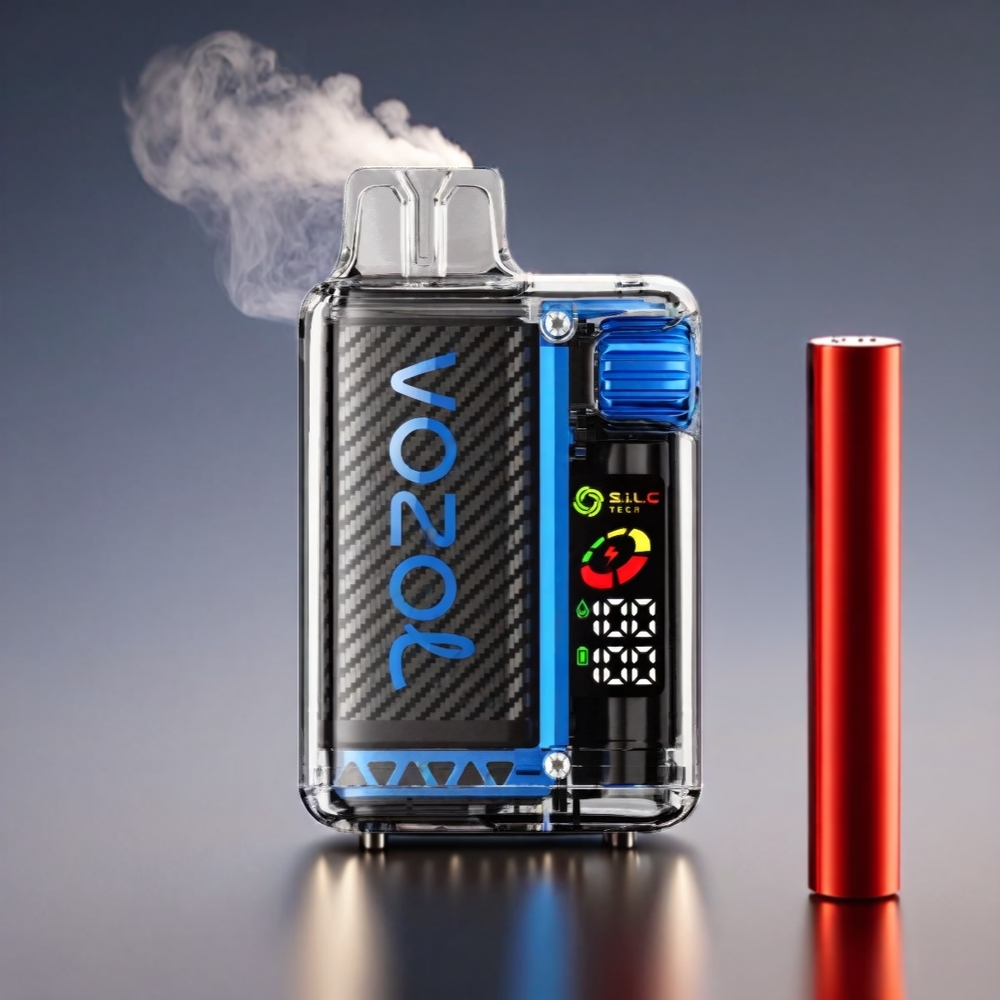 VOZOL Vista 20.000 Puffs 650mAh 2% OLED S.i.L.C Tech Dual Mesh MCU 65% PCR TPD MTL 6-level Watt - Engros Danmark