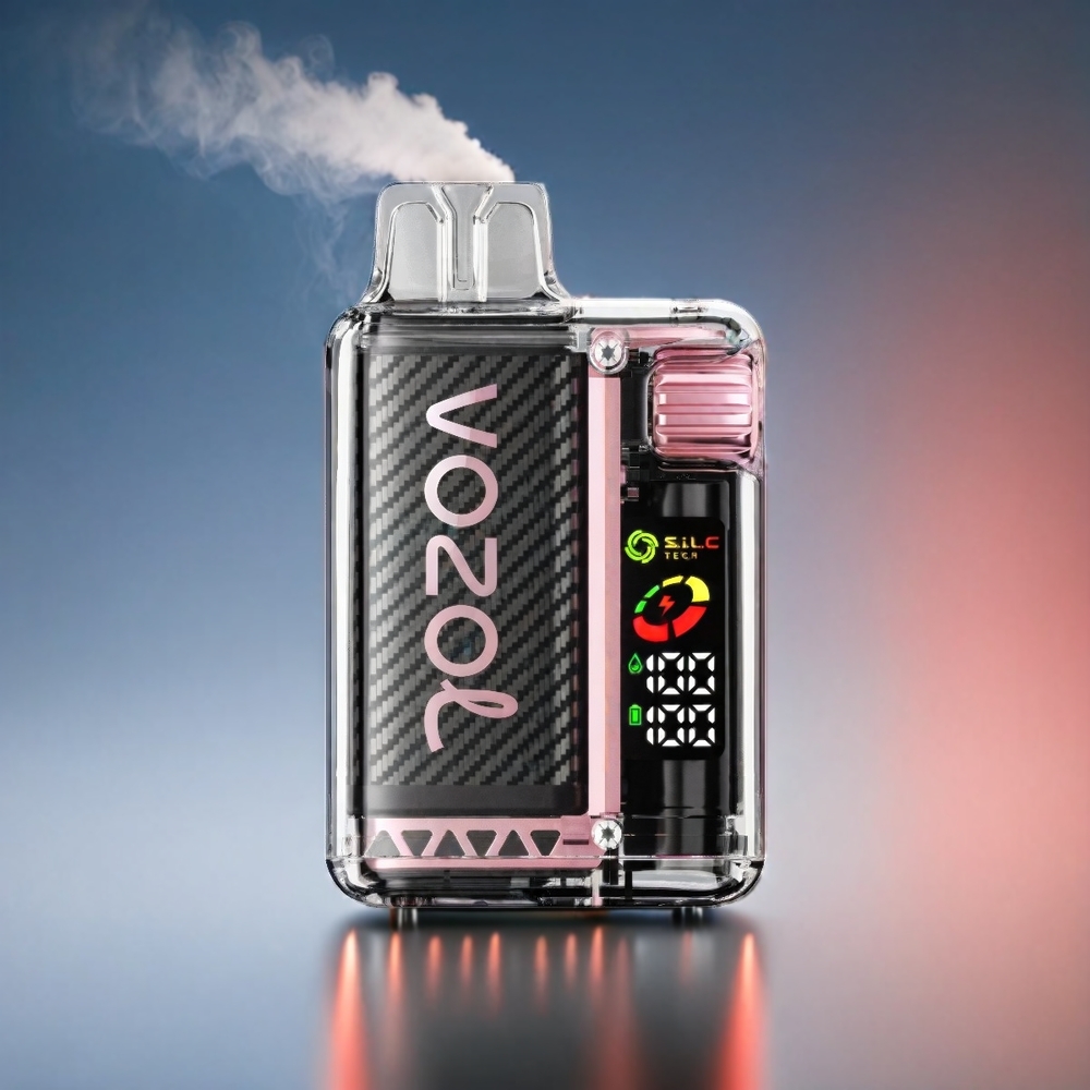 VOZOL Vista 20.000 Puffs Fersken 650mAh 2% OLED Dual MTL MCU 6W TPD Engros Danmark