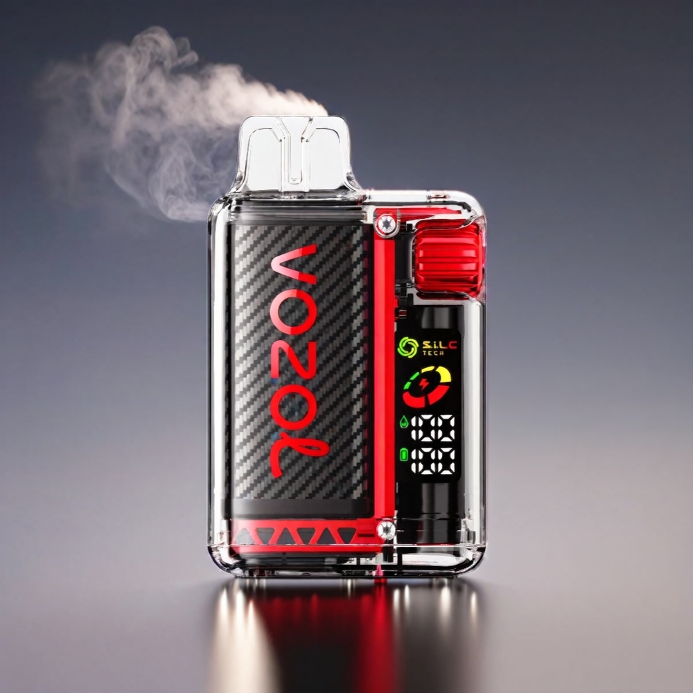 VOZOL Vista 20.000 Puffs Genopladelig 650mAh 2% Nikotin OLED Dual Mesh MCU 65% PCR MTL 6W Engros Danmark