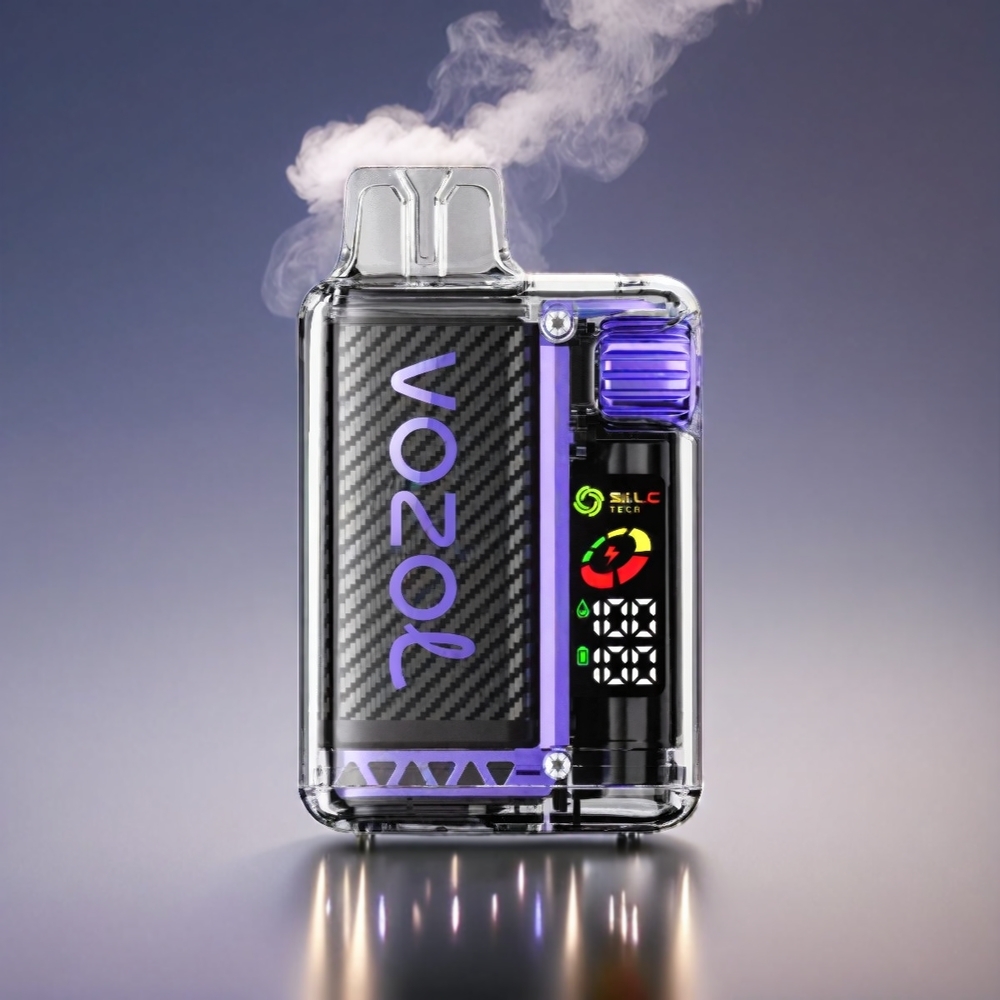 VOZOL Vista 20.000 Puffs Genopladelig Batteri 650mAh OLED Skærm MCU Chip Grøn Engros Danmark