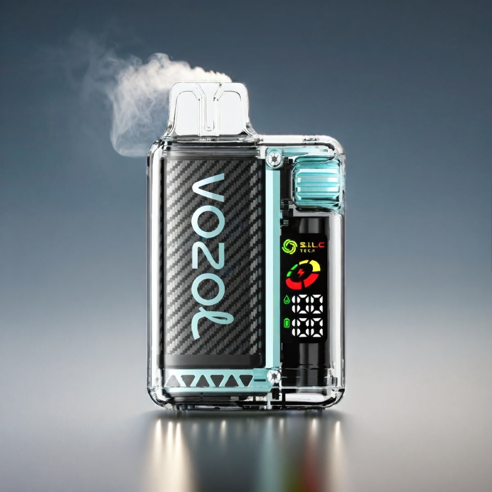 VOZOL Vista 2% 20.000 Puffs 650mAh OLED MCU Chip S.i.L.C Tech Dual Mesh Coil 6-Level Indstilling Sur Æble Engros Danmark
